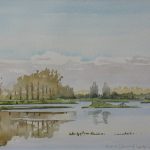 Aquarel van het Landje van Gruijters gemaakt in 2011